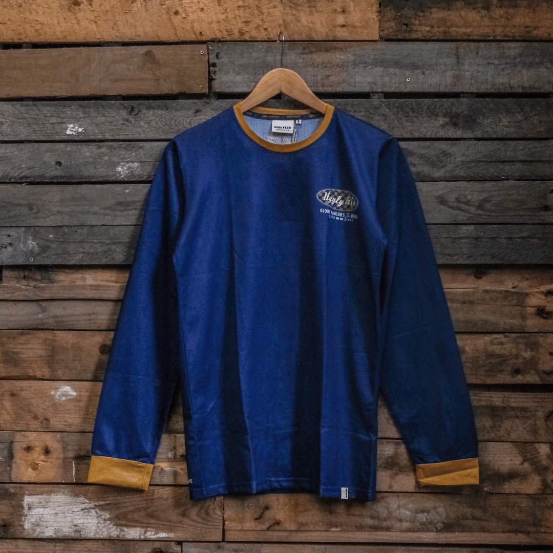No.1 Blue Vintage Motocross Jersey
