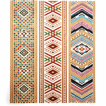 Vipassana Temporary Tattoos – Metallic Gold & Multicolour | Mindful Festival Face & Body Art