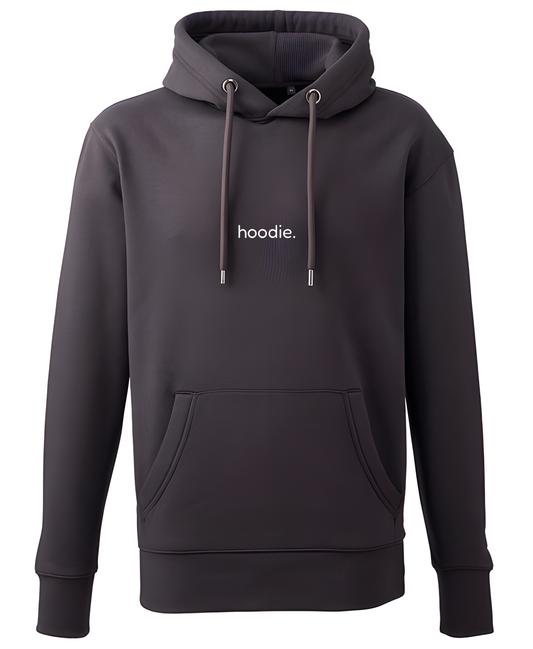 simple. hoodie. waffle. charcoal.