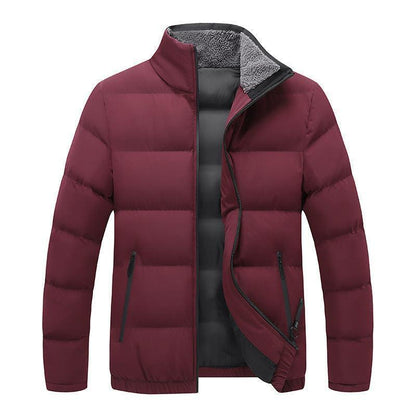 Warm Fleeced Collar Padded Jacket
