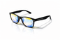 Wayfarer Kaleidoscope Glasses – Trippy Rave Prism Festival Glasses (Black Frame)