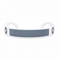 White Futuristic Star Shield Sunglasses – Cyber Rave Statement Glasses
