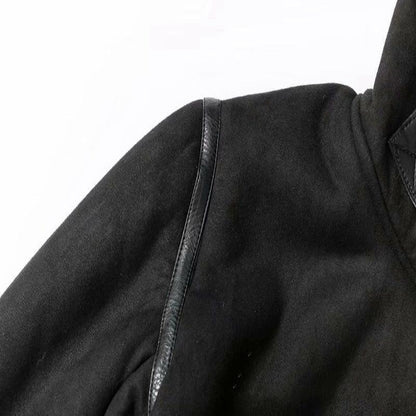 Winter Lapel Jacket Suede Lamb Wool Warm Coat
