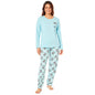 Women's 100% Cotton Koala Bear Print Pyjama Set Comfortable Long Sleeve Top and Elasticated Pants for Sleeping and Lounging Available in Small Medium Large X-Large by Daisy Dreamer