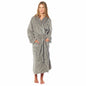 Women's Luxury Waffle Fleece Robe Soft Warm Long Dressing Gown with Belt and Pockets Loungewear by Daisy Dreamer