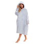 Women's Oversized Plush Hooded Poncho Blanket Cozy Fleece Hoodie with Fur Hood Ideal for Lounging Camping Outdoor Warmth by Daisy Dreamer