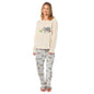 Women's Sloth Thermal Fleece Pyjamas Set Soft Warm Winter PJs Animal Print Loungewear Sleepwear Long Sleeve Top and Bottom by Daisy Dreamer