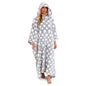 Women's Super Soft Oversized Hooded Poncho Blanket with Stars & Polka Dot Design for Indoor & Outdoor Use by Daisy Dreamer