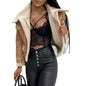 Trendy Faux Leather Short Motorcycle Jacket
