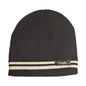 Women's Winter Thermal Beanie Hat with Striped Design and 3M Thinsulate Insulation Warm Acrylic Knit Cap for Cold Weather Fashion Black Red Navy Purple by Sock Stack