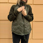 Stand Collar Fashion Knitted Stitching Jacket