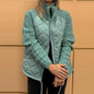 Stand Collar Fashion Knitted Stitching Jacket