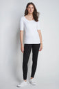 Half Sleeve Cotton Modal Scoop Neck T-Shirt