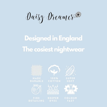 Womens 100% Cotton Dream Catcher T Shirt and Shorts Pyjama Set Summer Loungewear Comfortable Sleepwear Gift for Birthdays Weddings Bridal Showers by Daisy Dreamer