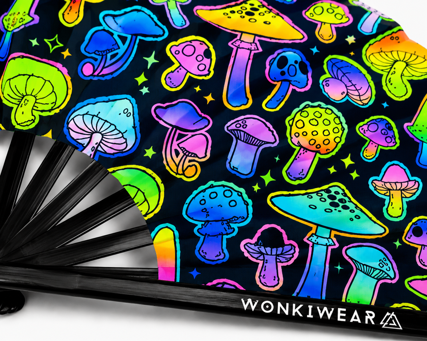 XL UV Reactive Mushroom Festival Fan