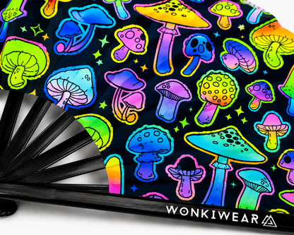 XL UV Reactive Mushroom Festival Fan
