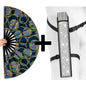 XL UV Reactive Luxury Festival Fan – Posh Stuff Rave Clack Fan