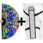XL UV Reactive Skull Festival Fan – Trick or Treat Rave Clack Fan