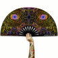 XL UV Reactive Techno Psytrance Festival Fan – Neon Rave Clack Fan