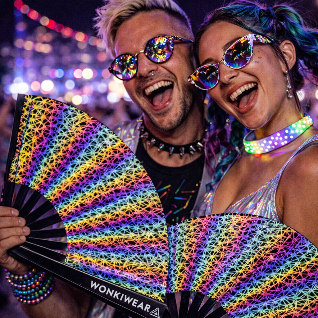 XL Festival Fan – Flash Reflective Entrapment Rave Fan