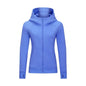 Sports Wear Hoodie Jacket for Women With Thick Zipper - Full Zip Fitness Coat Running Sweater WDQ028