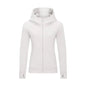 Sports Wear Hoodie Jacket for Women With Thick Zipper - Full Zip Fitness Coat Running Sweater WDQ028
